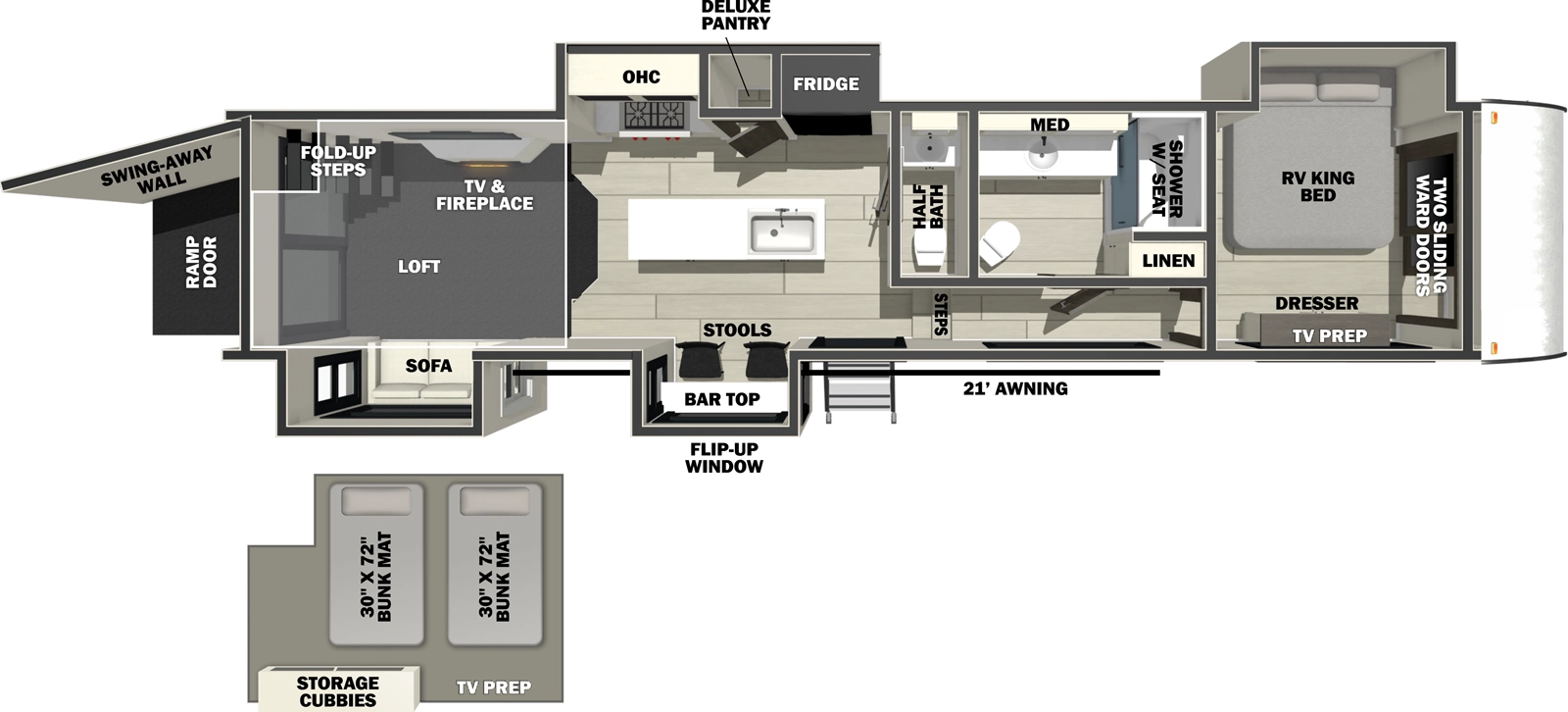 Wolf Pack 411STAY Floorplan